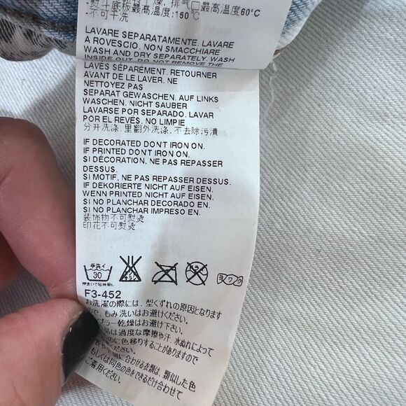 Just Cavalli Light Wash Beaded Snake Slim Fit Jeans 32x34 Italy Designer Denim - Picture 11 of 15